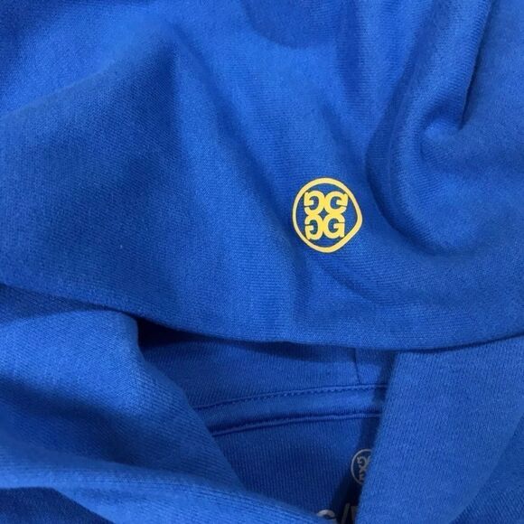 G/FORE French‎ Terry Blue Logo Pullover Hoodie LARGE Golf Summer Tour NWT… - Picture 5 of 5